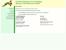Tablet Screenshot of grabpflege-neisius.de